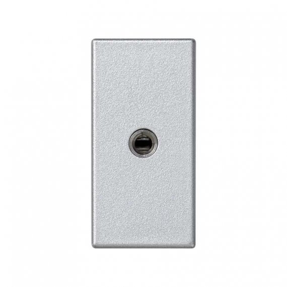 Фотография товара 'Simon K123B-8 Розетка узкая Mini-Jack 3,5мм, алюминий, K45, Connect'