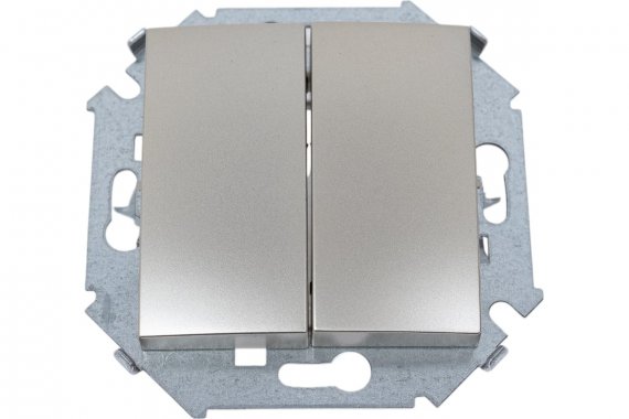 Фотография товара 'Simon 1591398-034 Двухклавишный выключатель, 16AX 250В'