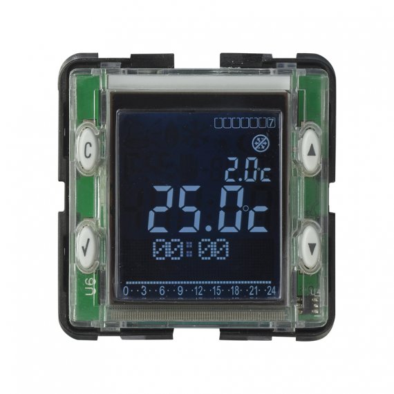 Фотография товара 'Simon 75817-39 Термостат электрон. релейный программируемый с датчиком воздуха, 8А 230В~, S75'