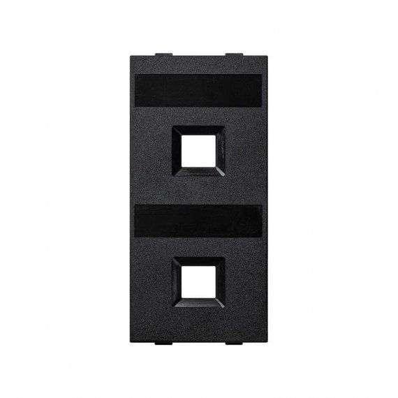 Фотография товара 'Simon S076B-14 Модуль S прямой на 2 разъема RJ45 без шторок'