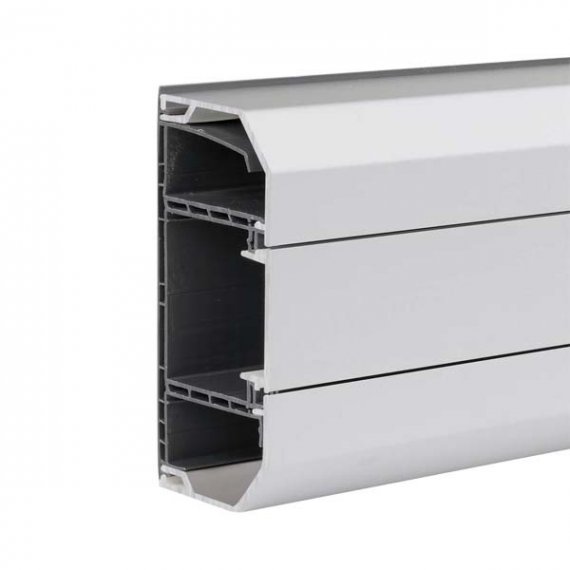 Фотография товара 'Simon TK01103-8 Кабель-канал алюминиевый 130X55мм Кабломакс K45, 1 секция'