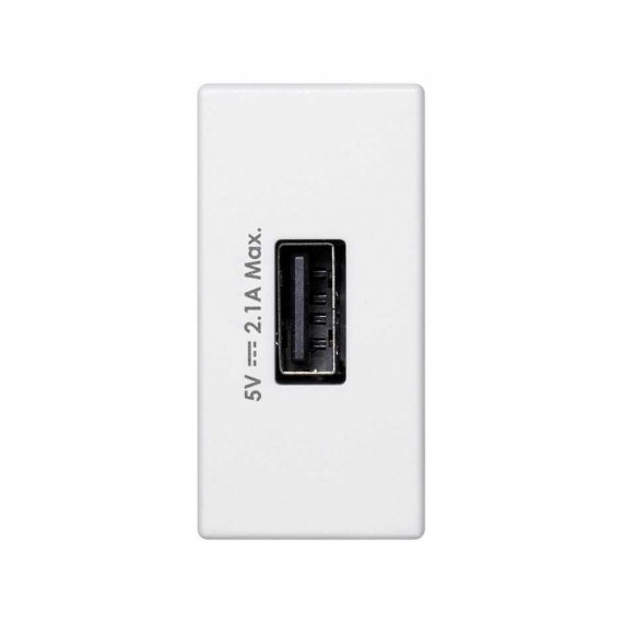 Фотография товара 'Simon K126D-9 Зарядное устройство узкое USB A 10W, 230В'