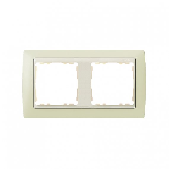Фотография товара 'Simon 82720-31 Рамка на 2 поста, сл.кость/сл.кость, S82'