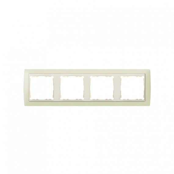 Фотография товара 'Simon 82740-31 Рамка на 4 поста, сл.кость/сл.кость, S82'