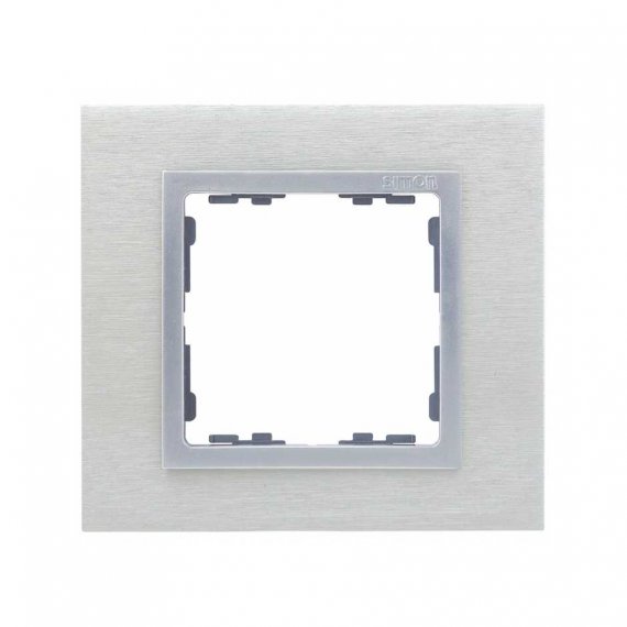 Фотография товара 'Simon 82917-34 Рамка на 1 пост, металл, мат.сталь/алюминий, S82N'