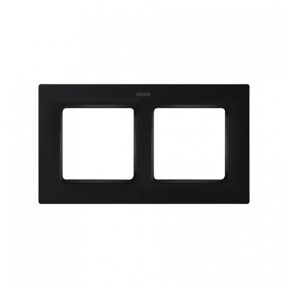 Фотография товара 'Simon 8200627-098 Рамка на 2 поста, мат.черный, S82C'