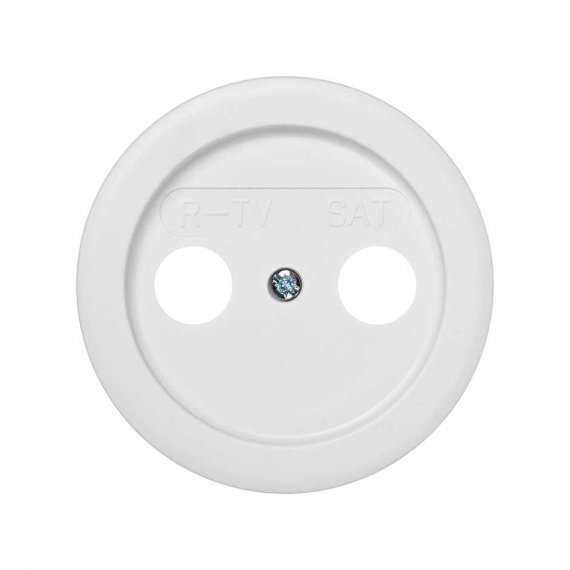 Фотография товара 'Simon 88097-30 Накладка для розетки R-TV+SAT с пикт."R-TV SAT", белый, S88'