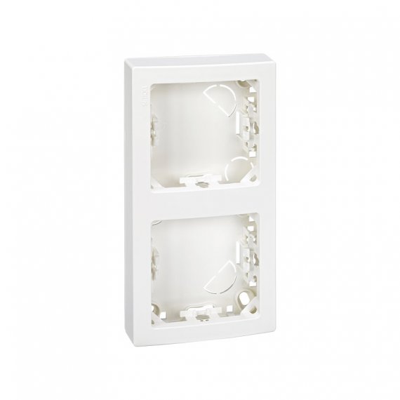 Фотография товара 'Simon 73621-60 Рамка на 2 поста для вертикального монтажа белого цвета 73 Loft'