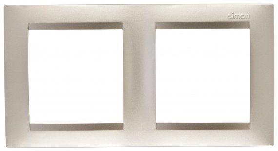 Фотография товара 'Simon 1500620-034 Рамка на 2 поста, шампань, S15'