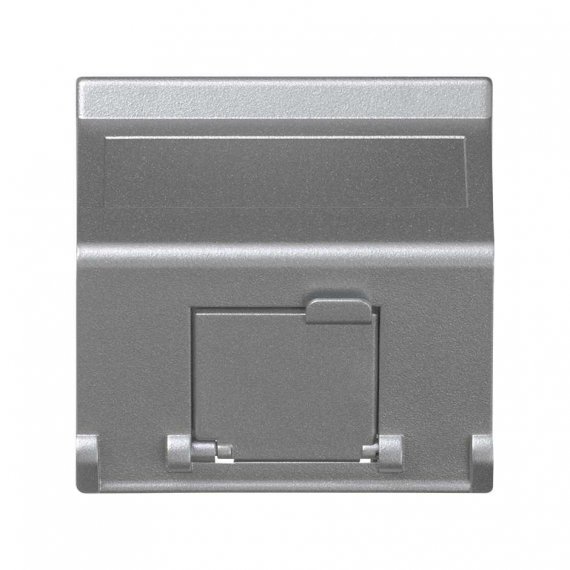 Фотография товара 'Simon K80-8 Накладка наклонная на 1 разъем RJ45 со шторкой'