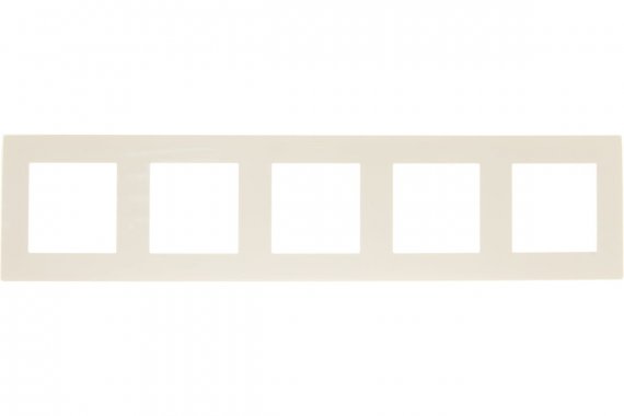 Фотография товара 'Simon 2400650-031 Рамка на 5 постов, сл.кость, S24'