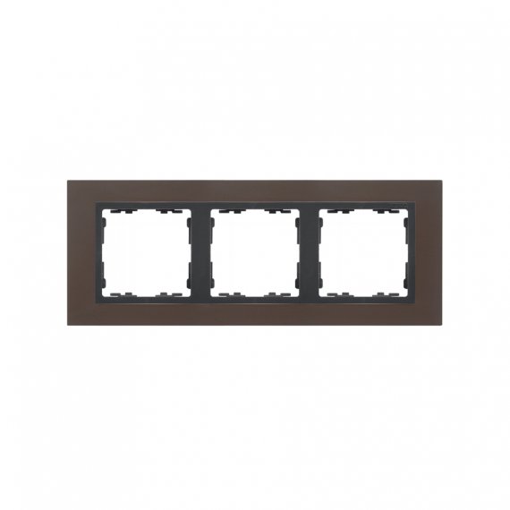 Фотография товара 'Simon 82837-38 Рамка на 3 поста, металл, свинец/графит, S82N'