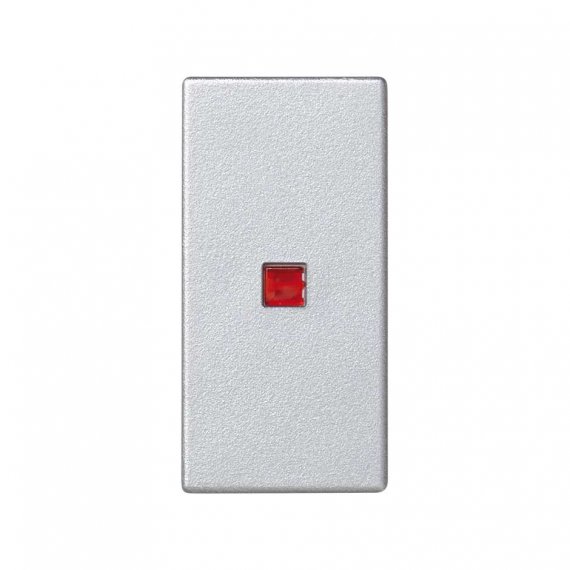 Фотография товара 'Simon K115-8 Клавиша узкая для выключателя с индикацией, алюминий, K45, Connect'