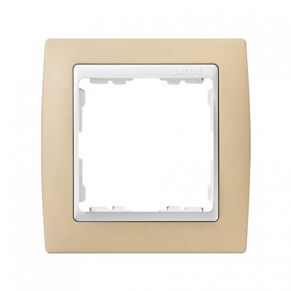 Фотография товара 'Simon 82611-31 Рамка на 1 пост, кремовый/белый, S82'