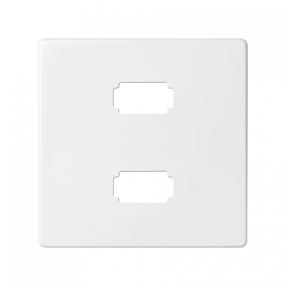 Фотография товара 'Simon 8201090-030 Накладка для розетки 2хUSB 2.0, белый, S82'