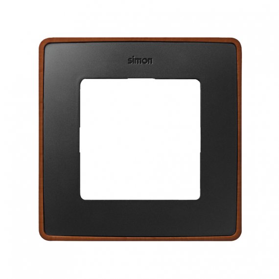 Фотография товара 'Simon 8201610-246 Рамка на 1 пост, графит/металл.медь, S82D'