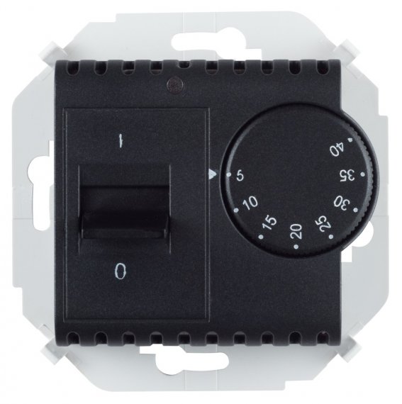 Фотография товара 'Simon 1591775-038 Регулятор т/пола механический с датчиком 3600Вт, 16A 250В'