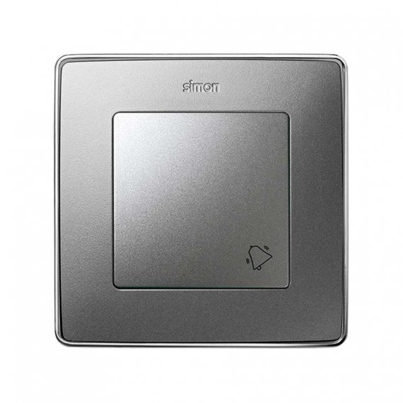 Фотография товара 'Simon 82017-93 Клавиша для вык-ля с пикт."Звонок", мат.алюминий, S82D'
