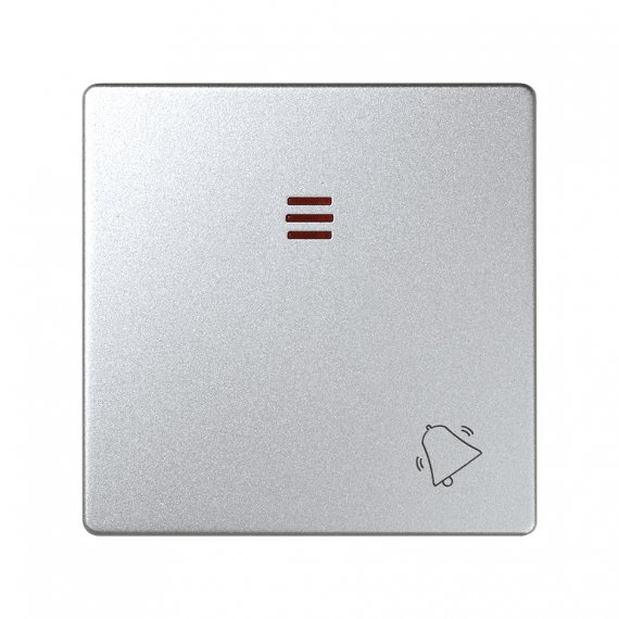 Фотография товара 'Simon 82015-93 Клавиша для вык-ля с подсв. и пикт."Звонок", мат.алюминий, S82D'