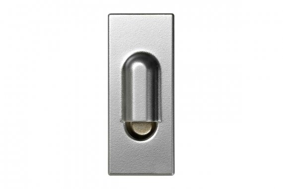 Фотография товара 'Simon 82051-63 Вывод кабеля узкий, алюминий, S82Centr'