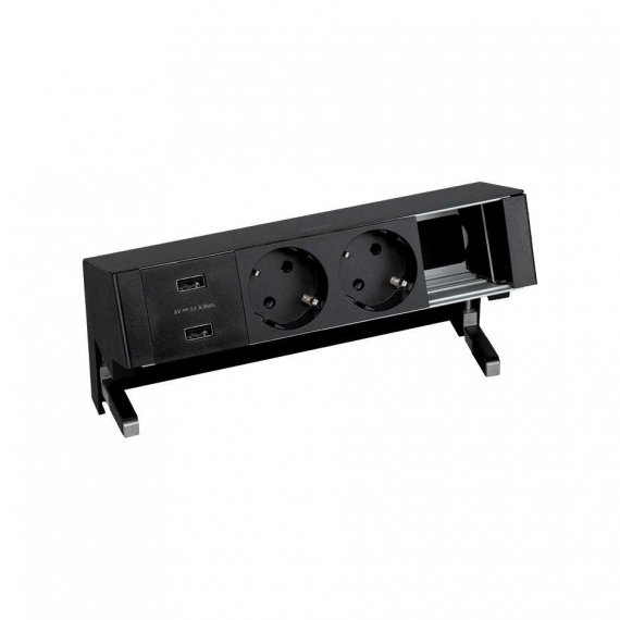 Фотография товара 'Simon 42422000-138 Настольный x4 розеточный блок, 2x2P+E, USB A+A з/у'