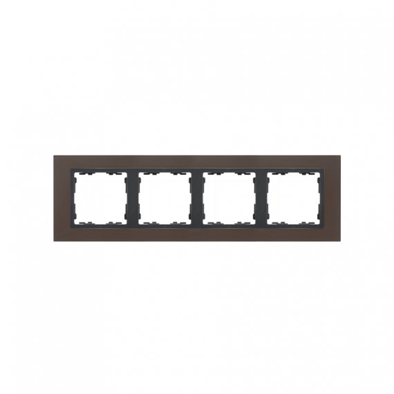 Фотография товара 'Simon 82847-38 Рамка на 4 поста, металл, свинец/графит, S82N'