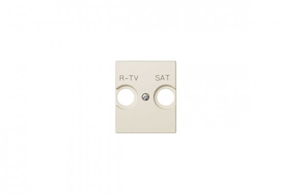 Фотография товара 'Simon 82097-51 Накладка для розетки R-TV+SAT с пикт."R-TV SAT", сл.кость, S82Centr'