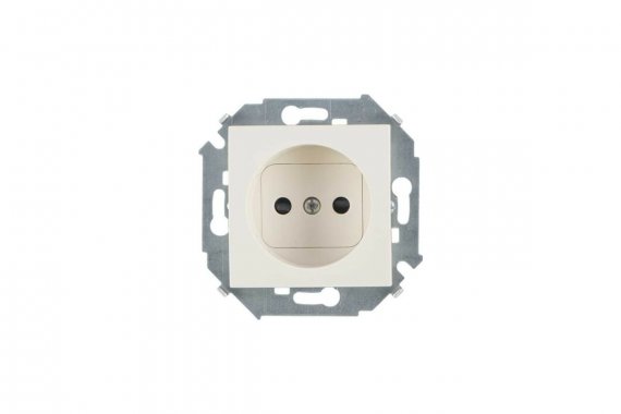 Фотография товара 'Simon 1591431-031 Розетка 2Р, 16A 250В~, сл.кость, S15'