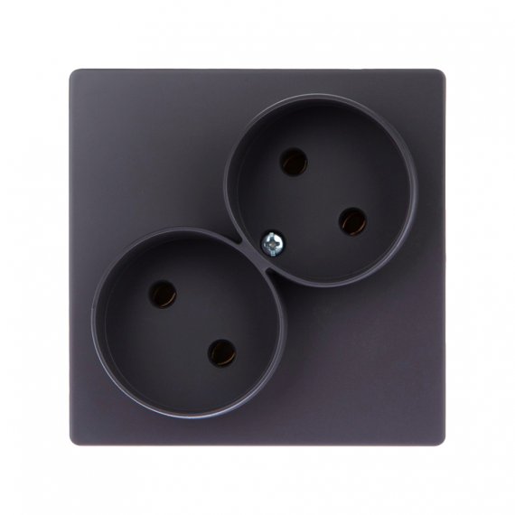 Фотография товара 'Simon 2450457-038 Розетка двойная 2x2Р, 16A 250В'
