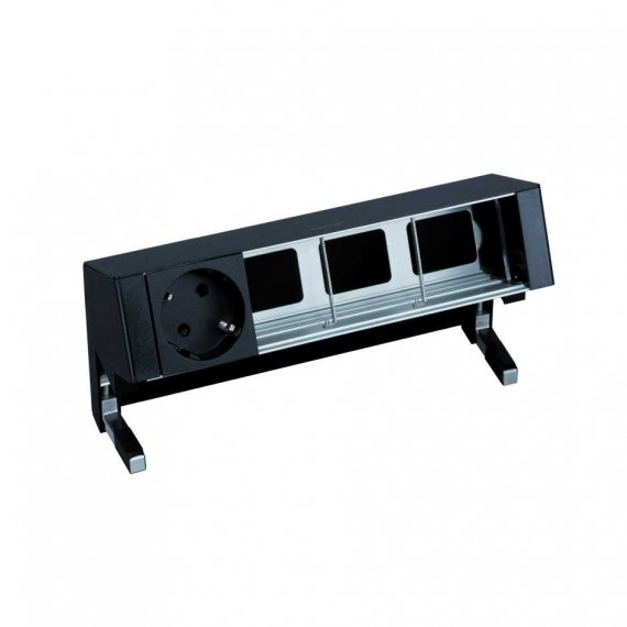 Фотография товара 'Simon 42401000-138 Настольный x4 розеточный блок, 1х2P+E, 3 пустых модуля'