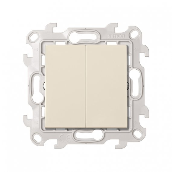 Фотография товара 'Simon 2450398-031 Двухклавишный выключатель, 10AX 250В'