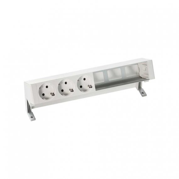 Фотография товара 'Simon 42603000-130 Настольный x6 розеточный блок, 3х2P+E, 3 пустых модуля'