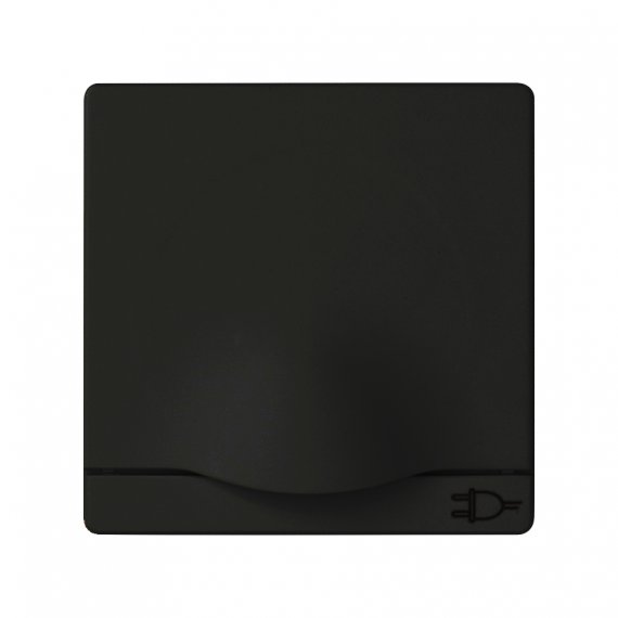 Фотография товара 'Simon 8200090-098 Накладка с крышкой и шторками для розетки Schuko 2Р+Е'