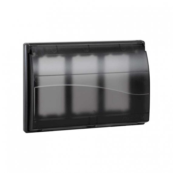 Фотография товара 'Simon SBMT302-14 Рамка с крышкой настенного блока встр/монтажа CIMA Pro, 3 двойных поста'