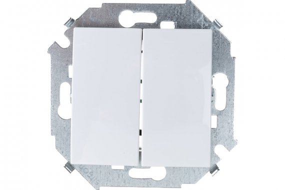 Фотография товара 'Simon 1591398-030 Двухклавишный выключатель, 16AX 250В'