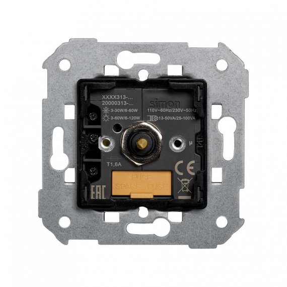 Фотография товара 'Simon 7502313-039 Светорегулятор LED, проходной, 6-60/120Вт 230В~, S75'