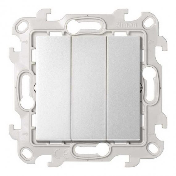 Фотография товара 'Simon 2450391-033 Трехклавишный выключатель, 10AX 250В'