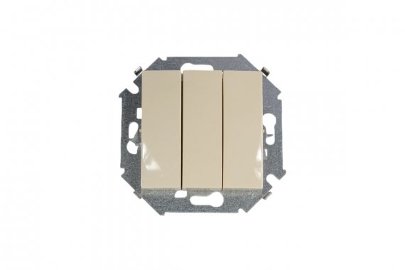 Фотография товара 'Simon 1591391-031 Трехклавишный выключатель, 10AX 250В'