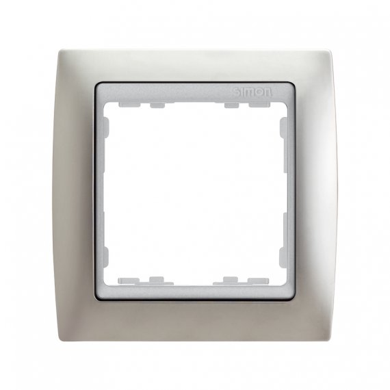 Фотография товара 'Simon 82914-33 Рамка на 1 пост, металл, алюминий/алюминий, S82'