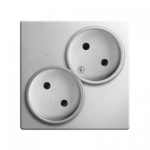 Фотография товара 'Simon 2450457-033 Розетка двойная 2x2Р, 16A 250В'