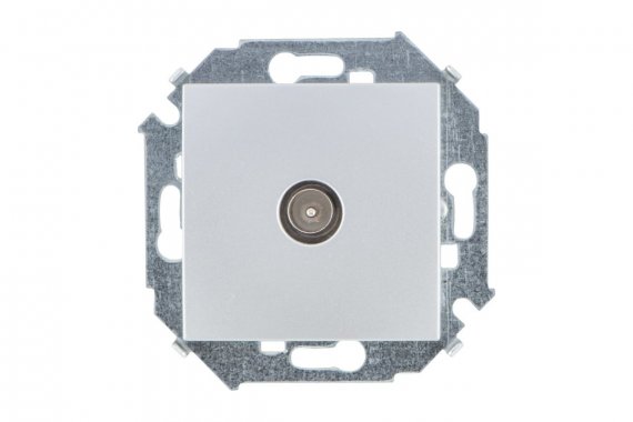 Фотография товара 'Simon 1591475-033 Розетка TV одиночная, алюминий, S15'