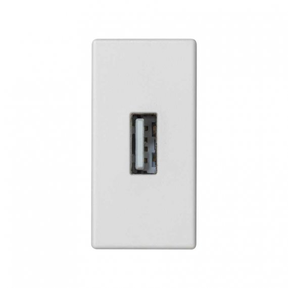 Фотография товара 'Simon K128B-9 Розетка узкая USB 2.0 (передача данных), белый, K45, Connect'