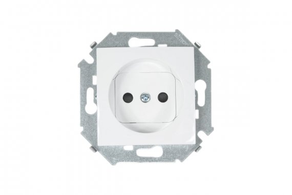 Фотография товара 'Simon 1591444-030 Розетка со шторками 2Р, 16A 250В'