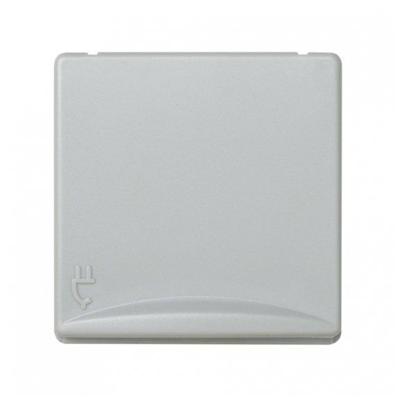 Фотография товара 'Simon 27490-37 Розетка с крышкой и шторками Schuko 2Р+Е, 16A 250В'