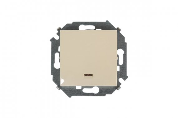 Фотография товара 'Simon 1591160-031 Кнопочный выключатель с подсветкой, 16A 250В'