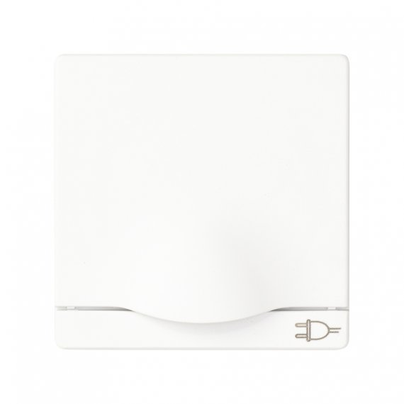 Фотография товара 'Simon 8200090-090 Накладка с крышкой и шторками для розетки Schuko 2Р+Е'