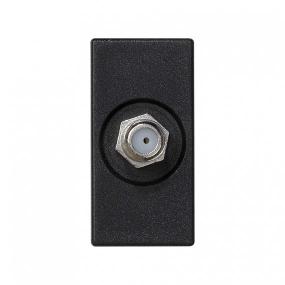 Фотография товара 'Simon K102C-14 Розетка узкая SAT, графит, K45, Connect'