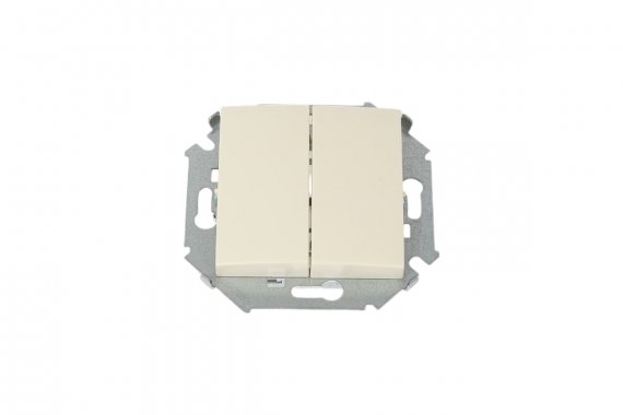 Фотография товара 'Simon 1591398-031 Двухклавишный выключатель, 16AX 250В'