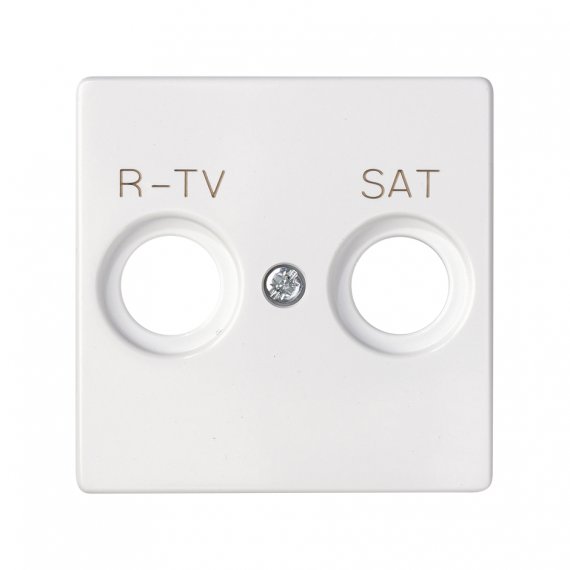 Фотография товара 'Simon 82097-30 Накладка для розетки R-TV+SAT с пикт."R-TV SAT", белый, S82'