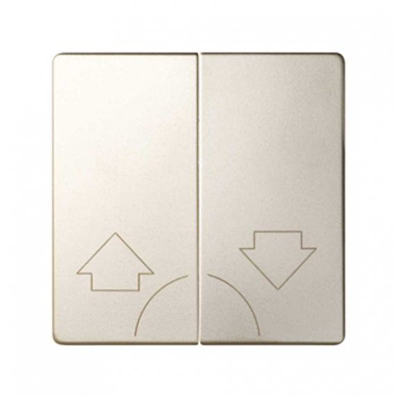 Фотография товара 'Simon 82029-34 Клавиша двойная для выкл-ля жалюзи без блок. и пикт."Стрелки", шампань, S82'